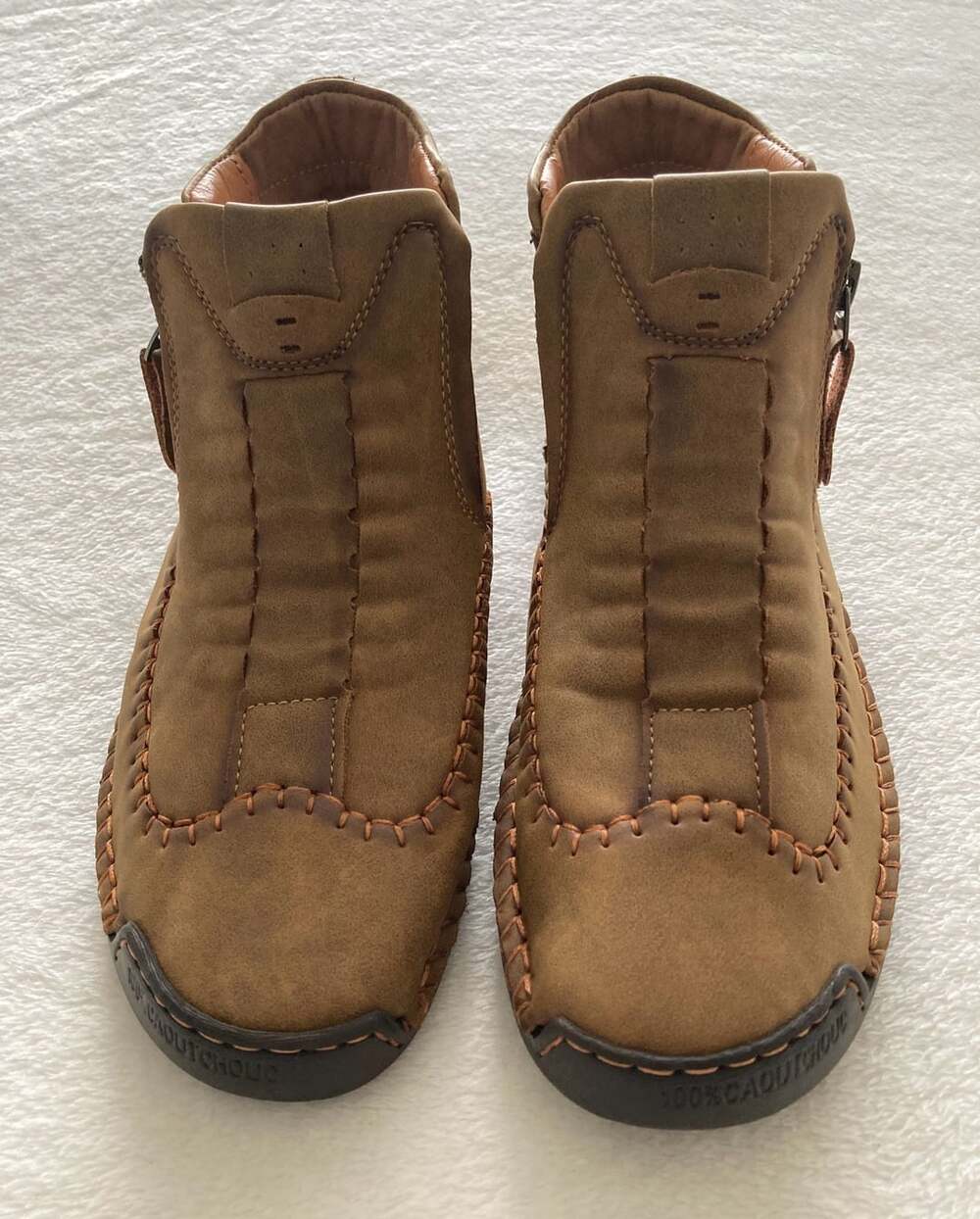 Salkin USA Ankle Boots Size 39 Brown Hand Stitched Side Zip Women’s Size 8.5